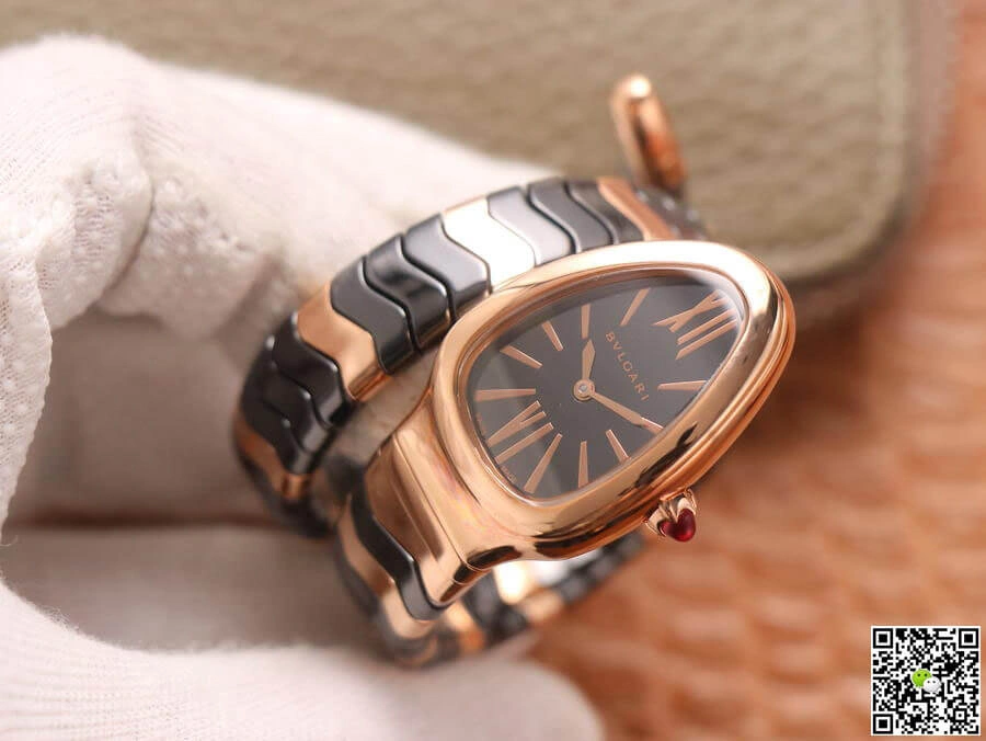 Bvlgari Serpenti BV Factory 1:1 Best Edition Replica Watch Black Dial