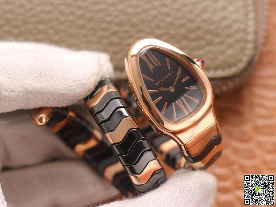 Bvlgari Serpenti BV Factory 1:1 Best Edition Replica Watch Black Dial