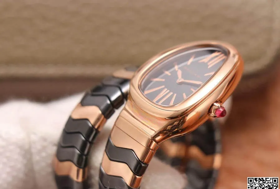 Bvlgari Serpenti BV Factory 1:1 Best Edition Replica Watch Black Dial