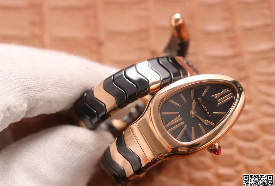Bvlgari Serpenti BV Factory 1:1 Best Edition Replica Watch Black Dial
