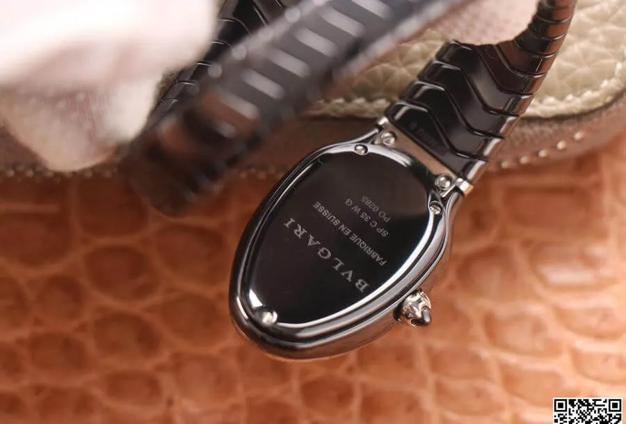 Bvlgari Serpenti BV Factory 1:1 Best Edition Replica Watch Black Strap