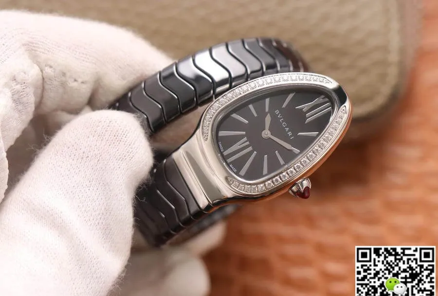 Bvlgari Serpenti BV Factory 1:1 Best Edition Replica Watch Ceramic Black Case
