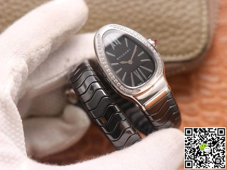 Bvlgari Serpenti BV Factory 1:1 Best Edition Replica Watch Ceramic Black Case