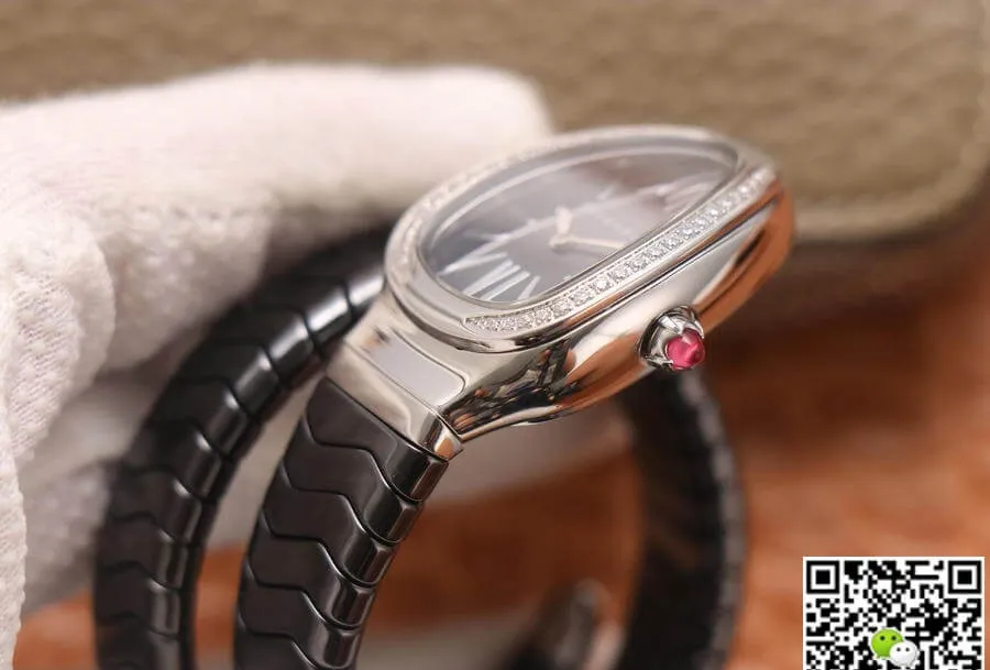 Bvlgari Serpenti BV Factory 1:1 Best Edition Replica Watch Ceramic Black Case