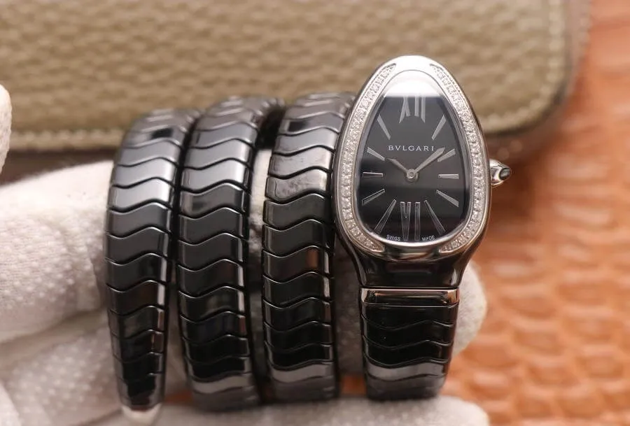 Bvlgari Serpenti BV Factory 1:1 Best Edition Replica Watch Diamond Bezel