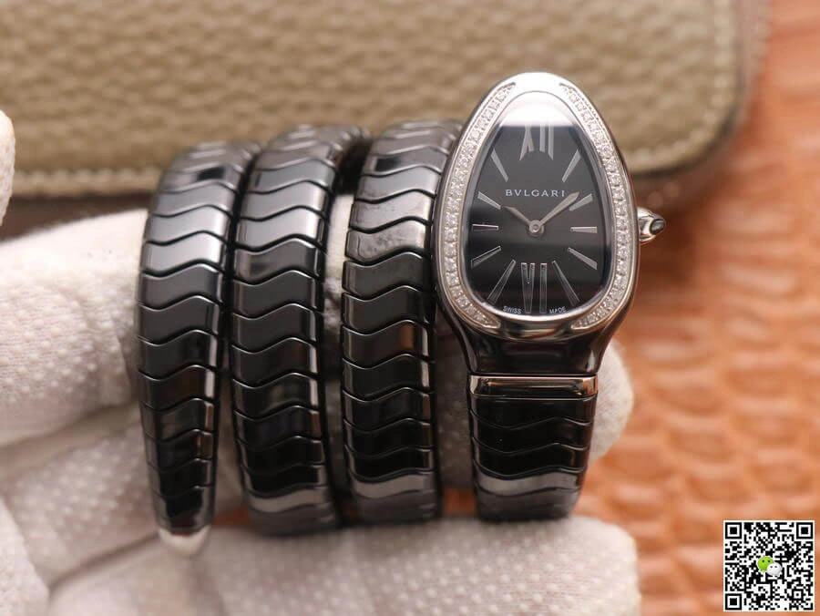 Bvlgari Serpenti BV Factory 1:1 Best Edition Replica Watch Diamond Bezel