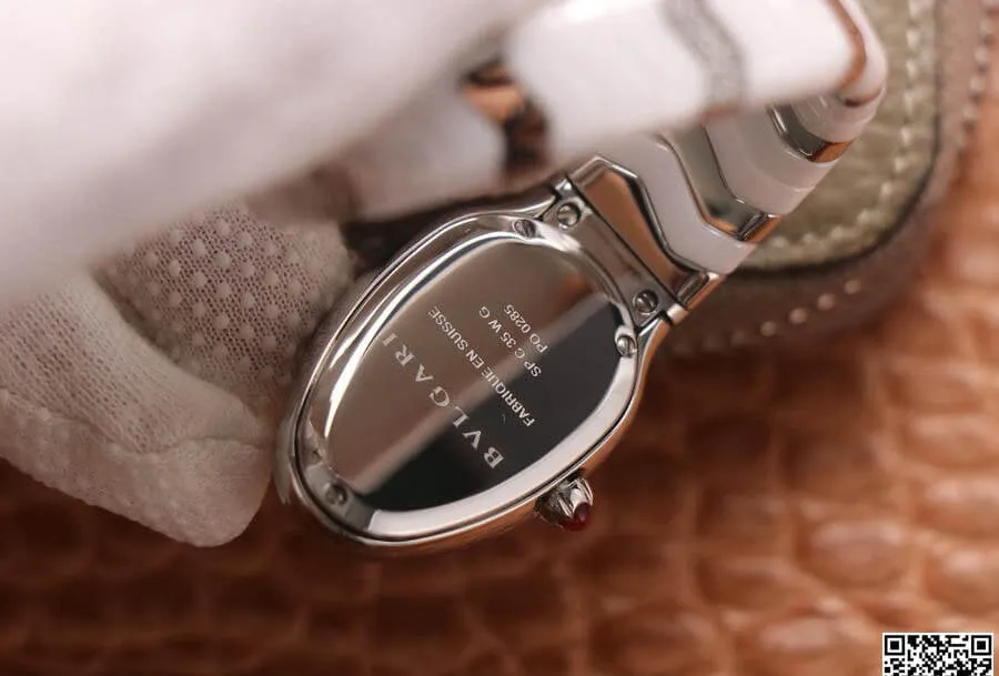 Bvlgari Serpenti BV Factory 1:1 Best Edition Replica Watch White Diamond Dial
