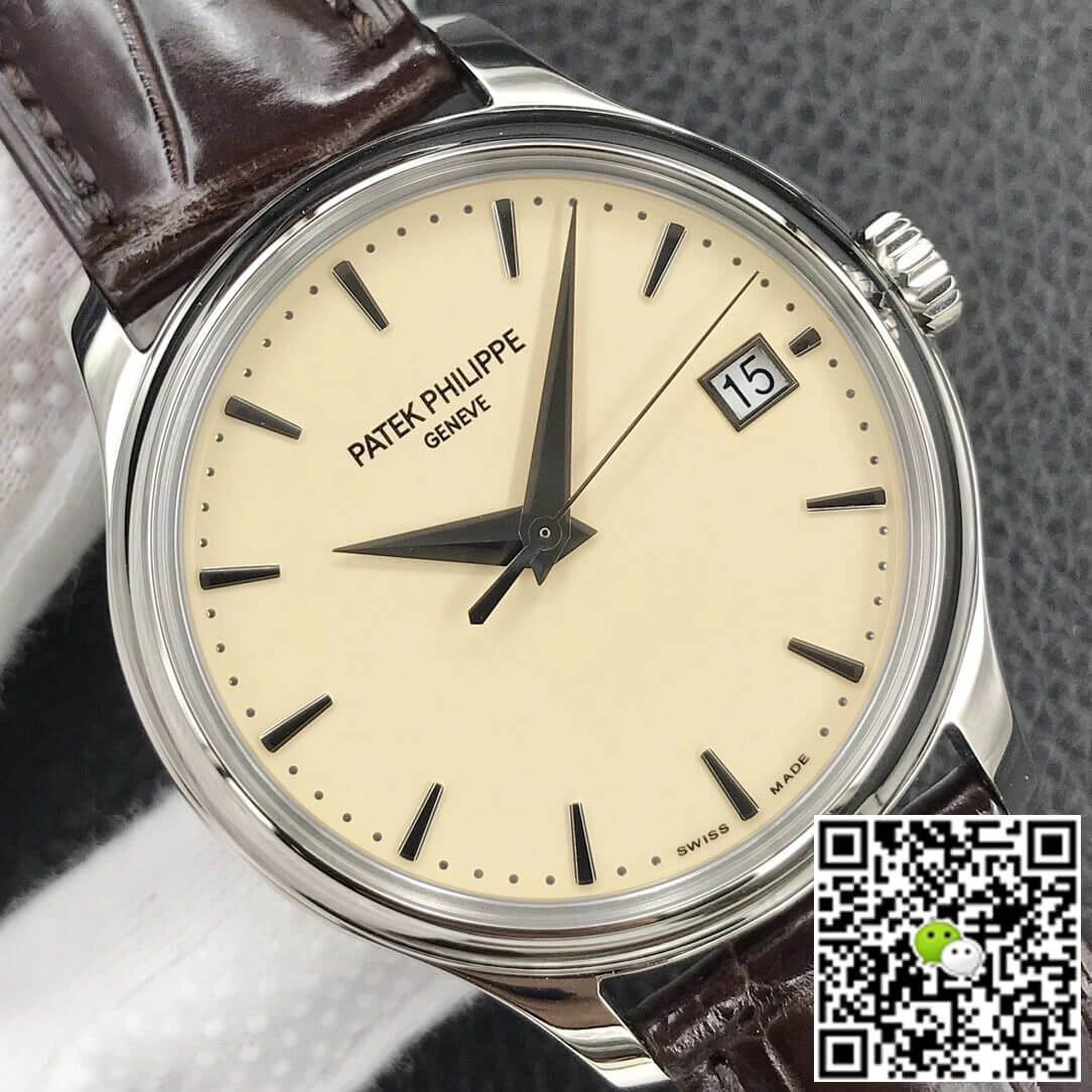 Patek Philippe Calatrava 5227G-001 3K Factory 1:1 Best Edition Replica Watch Brown Leather Strap