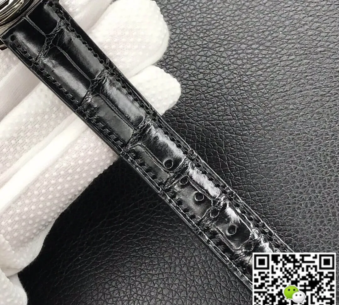 Patek Philippe Calatrava 5227G-010 3K Factory 1:1 Best Edition Replica Watch Black Leather Strap