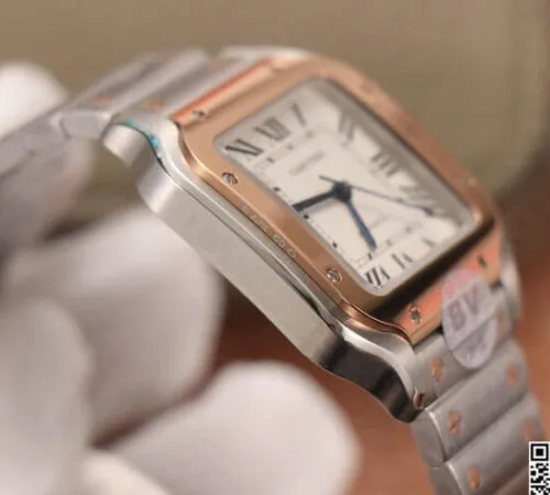 Cartier De Santos W2SA0007 BV Factory 1:1 Best Edition Replica Watch Silver Strap