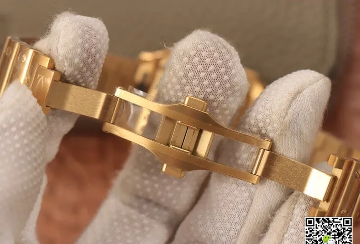 Cartier De Santos WSSA0010 BV Factory 1:1 Best Edition Replica Watch Gold Strap