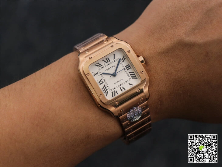 Cartier De Santos WSSA0010 BV Factory 1:1 Best Edition Replica Watch White Dial