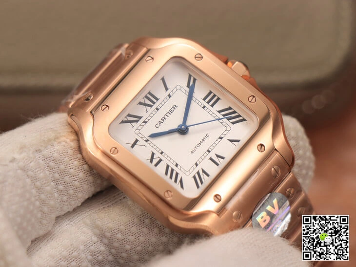 Cartier De Santos WSSA0010 BV Factory 1:1 Best Edition Replica Watch White Dial
