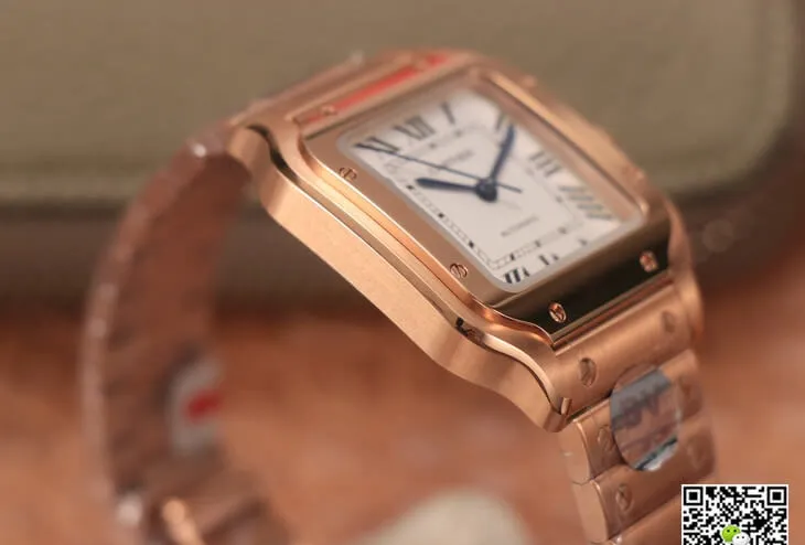 Cartier De Santos WSSA0010 BV Factory 1:1 Best Edition Replica Watch White Dial