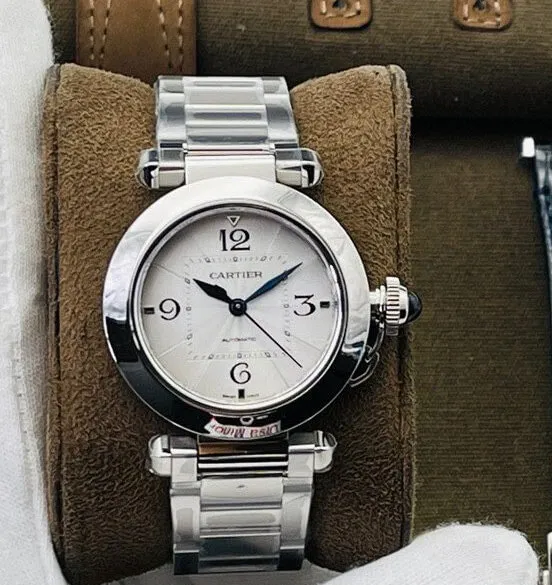 Cartier Pasha WSPA0013 35MM BV Factory 1:1 Best Edition Replica Watch White Dial