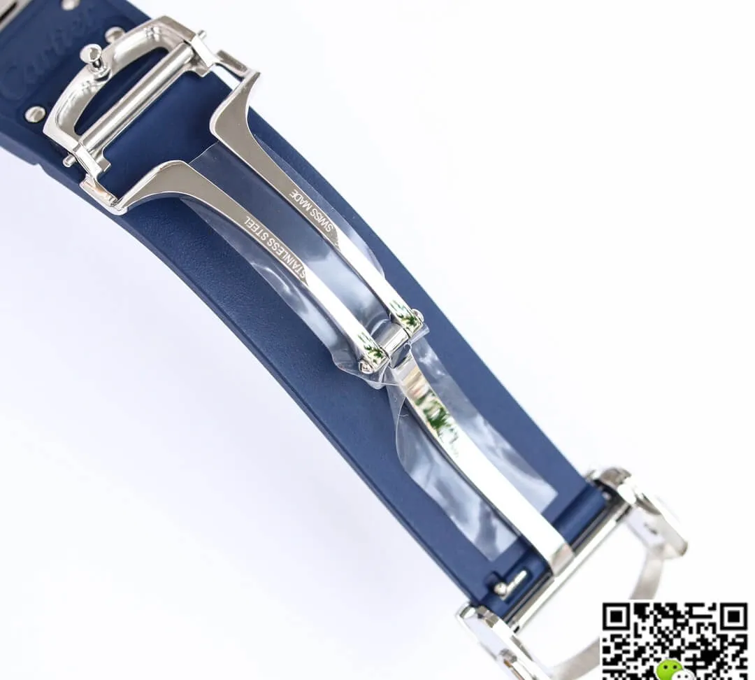 Cartier Santos GF Factory 1:1 Best Edition Replica Watch Blue Strap