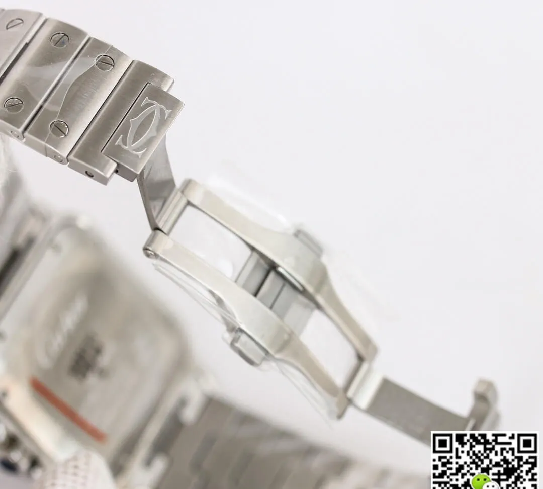 Cartier Santos GF Factory 1:1 Best Edition Replica Watch Silver Strap