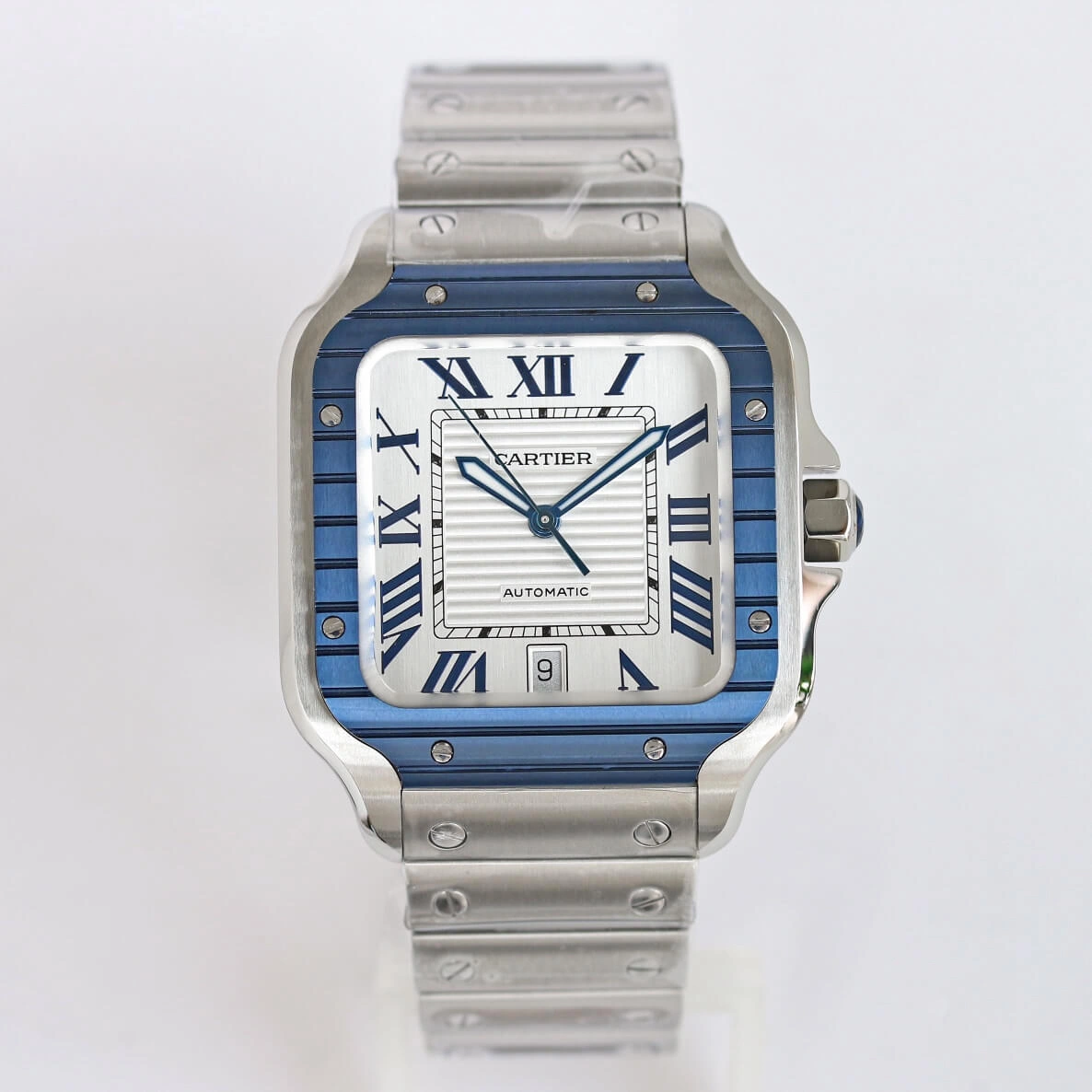 Cartier Santos GF Factory 1:1 Best Edition Replica Watch Stainless Steel
