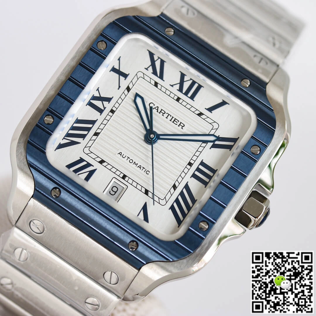 Cartier Santos GF Factory 1:1 Best Edition Replica Watch Stainless Steel