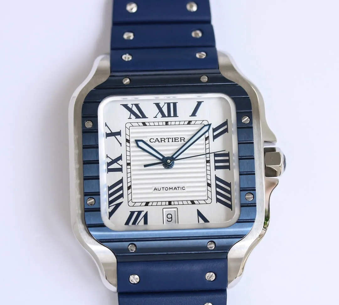 Cartier Santos GF Factory 1:1 Best Edition Replica Watch White Dial