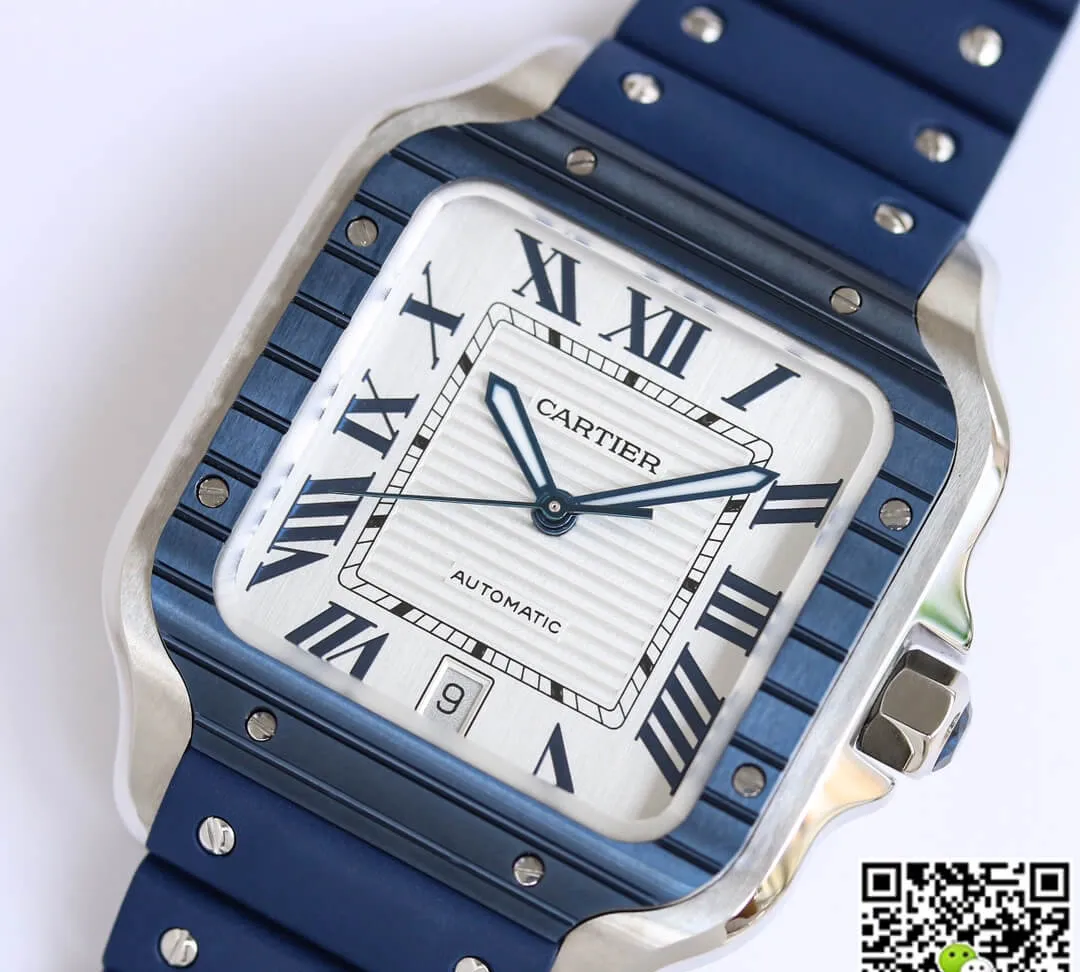 Cartier Santos GF Factory 1:1 Best Edition Replica Watch White Dial