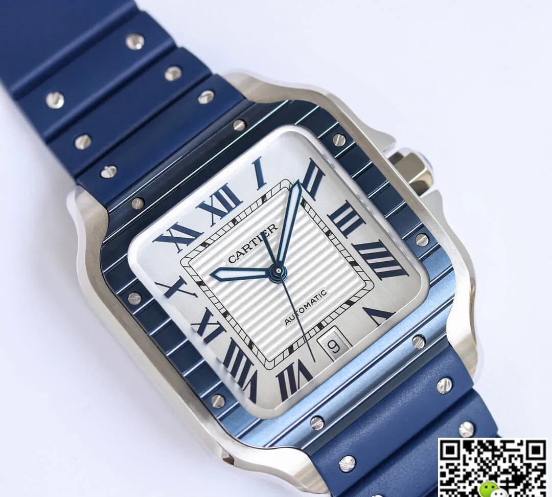 Cartier Santos GF Factory 1:1 Best Edition Replica Watch White Dial