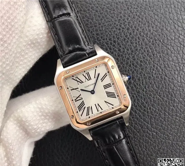 Cartier Santos W2SA0012 Ladies 1:1 Best Edition Replica Watch Cowhide Strap