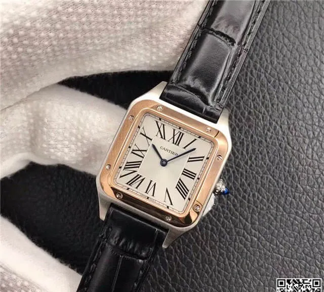 Cartier Santos W2SA0012 Ladies 1:1 Best Edition Replica Watch Cowhide Strap