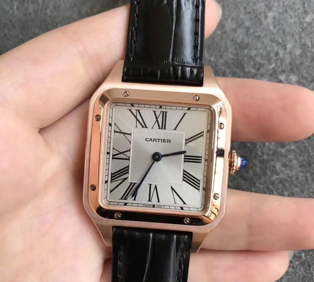 Cartier Santos WGSA0021 Men Watches 1:1 Best Edition Replica Watch Leather Strap