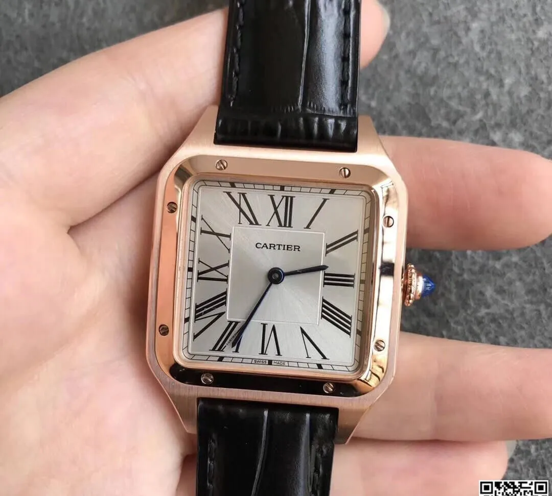 Cartier Santos WGSA0021 Men Watches 1:1 Best Edition Replica Watch Leather Strap