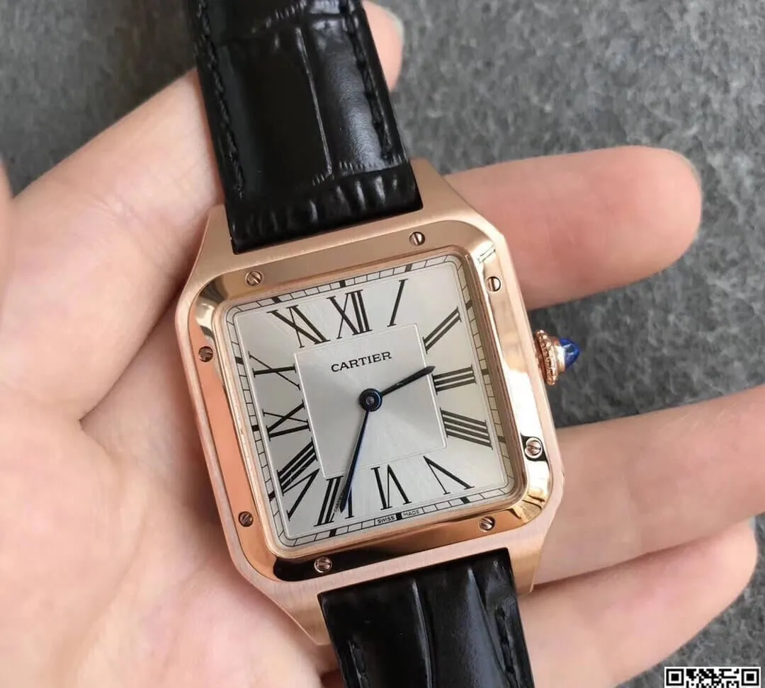 Cartier Santos WGSA0021 Men Watches 1:1 Best Edition Replica Watch Leather Strap