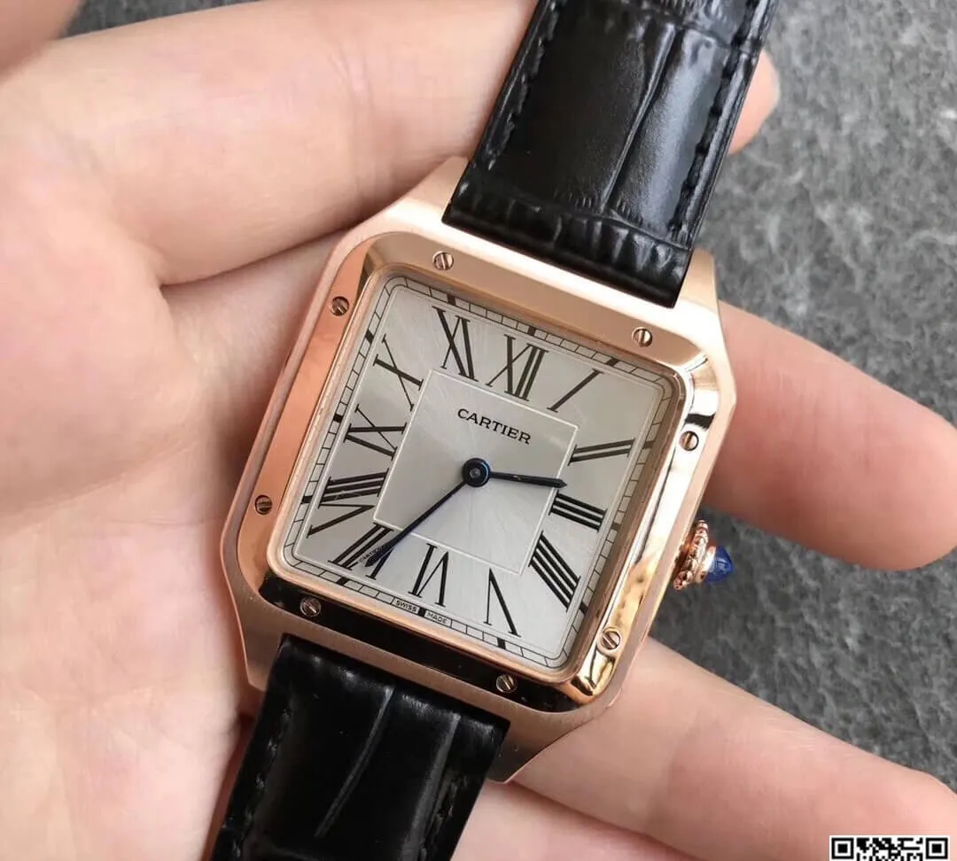 Cartier Santos WGSA0021 Men Watches 1:1 Best Edition Replica Watch Leather Strap