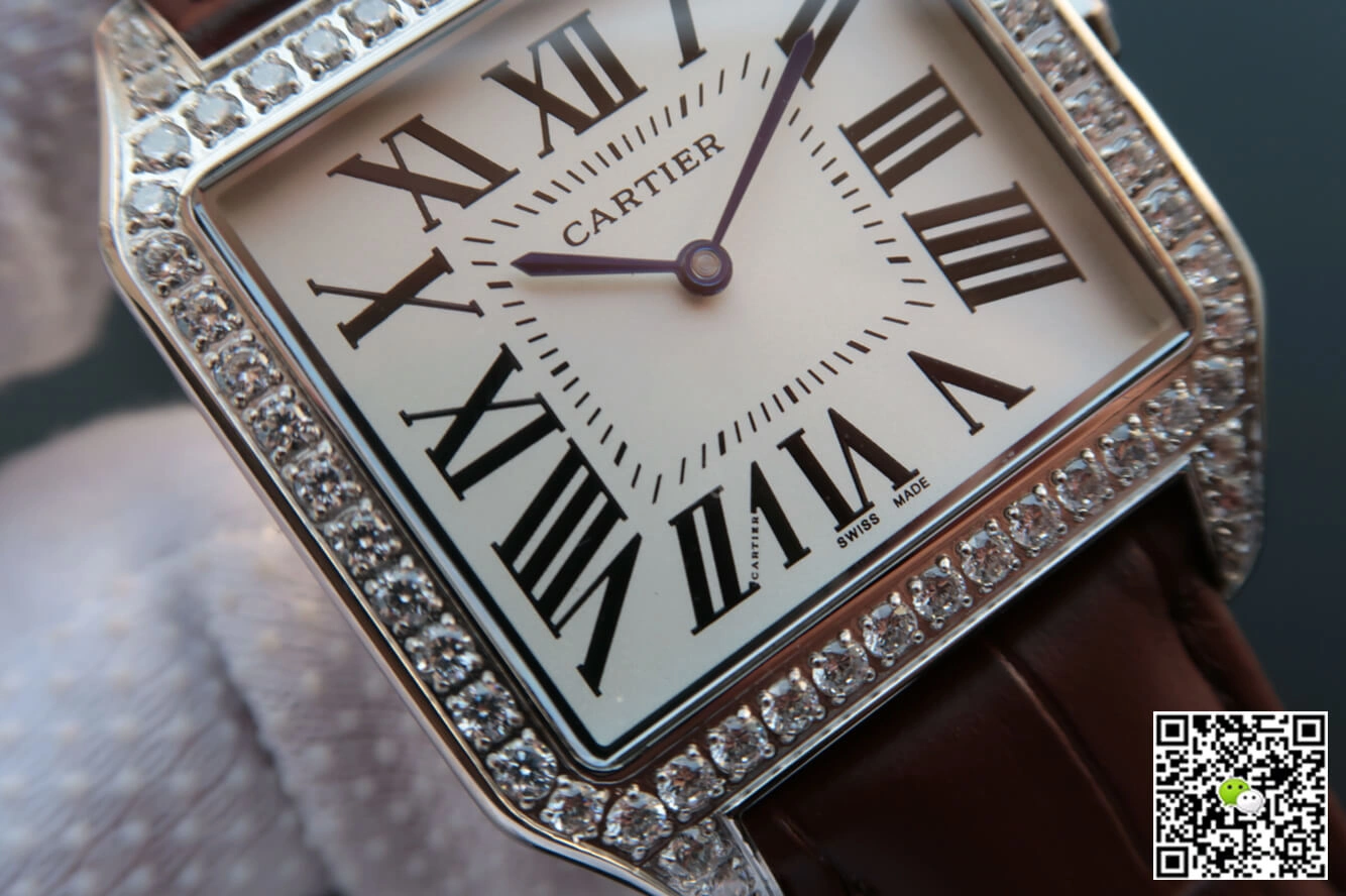 Cartier Santos WH100651 V6 Factory 1:1 Best Edition Replica Watch White Dial
