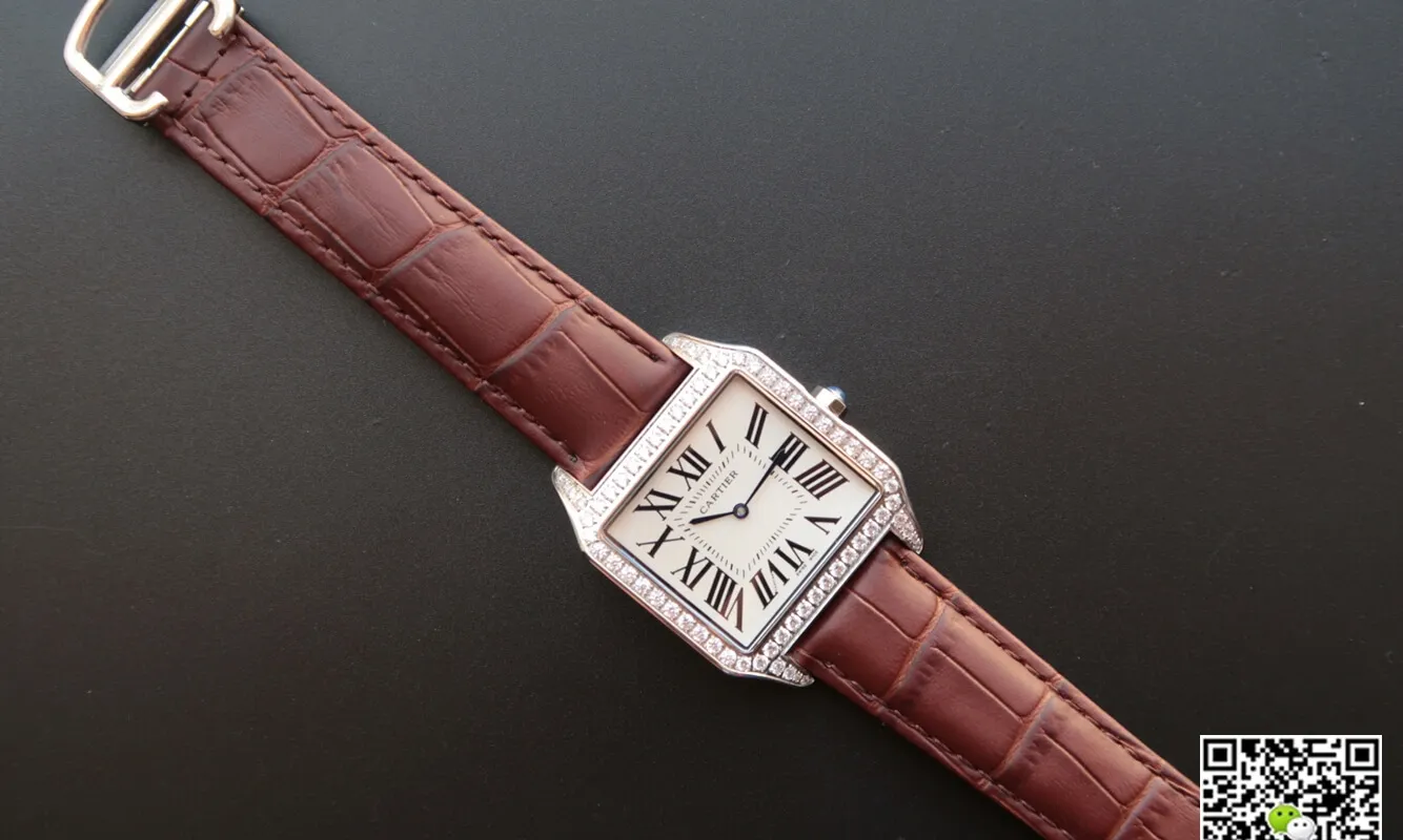 Cartier Santos WH100651 V6 Factory 1:1 Best Edition Replica Watch White Dial
