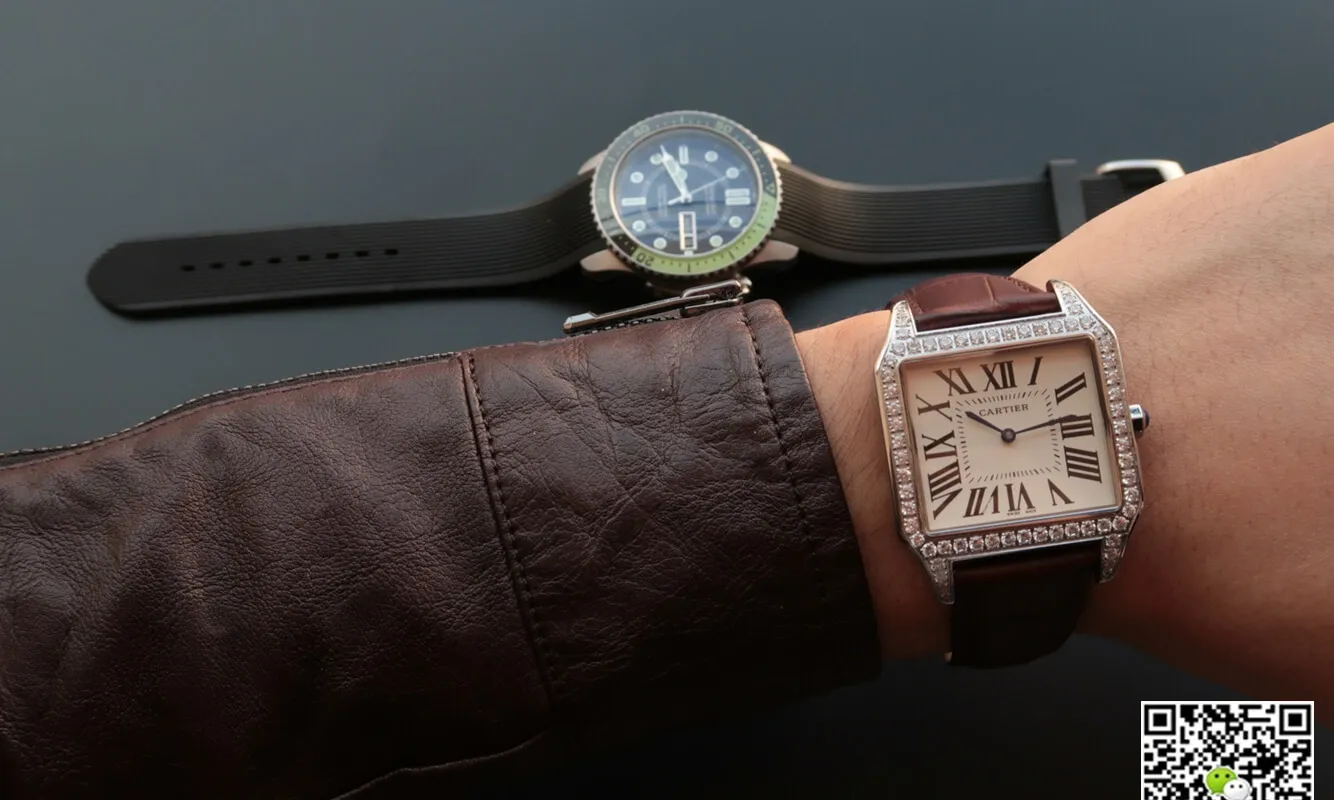 Cartier Santos WH100651 V6 Factory 1:1 Best Edition Replica Watch White Dial