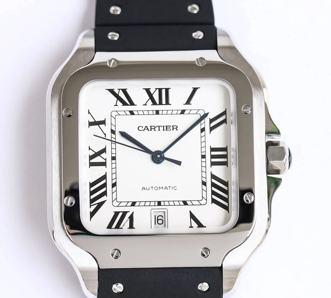 Cartier Santos WSSA0018 GF Factory 1:1 Best Edition Replica Watch V2 White Dial