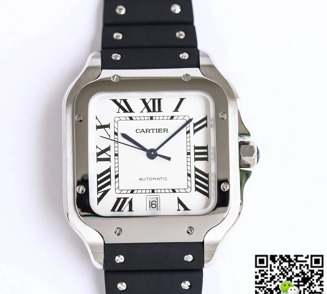 Cartier Santos WSSA0018 GF Factory 1:1 Best Edition Replica Watch V2 White Dial