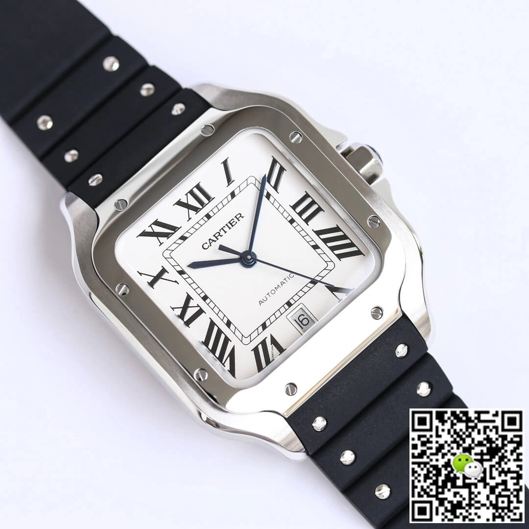Cartier Santos WSSA0018 GF Factory 1:1 Best Edition Replica Watch V2 White Dial