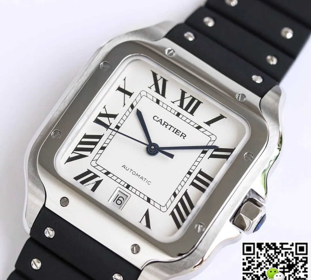 Cartier Santos WSSA0018 GF Factory 1:1 Best Edition Replica Watch V2 White Dial