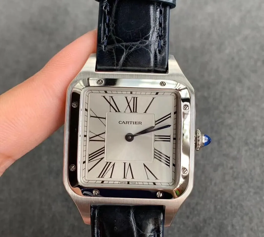 Cartier Santos WSSA0022 Men Watches 1:1 Best Edition Replica Watch Black Strap