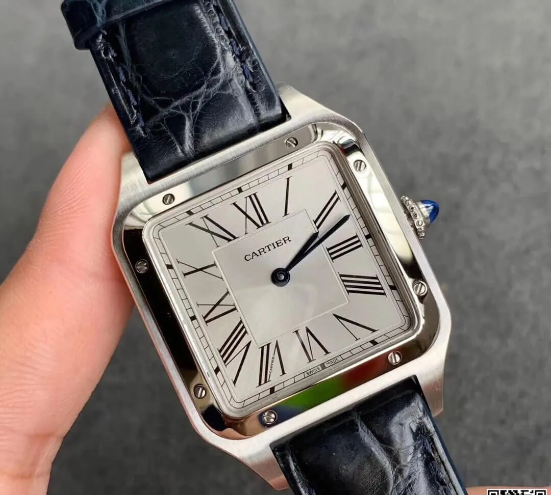 Cartier Santos WSSA0022 Men Watches 1:1 Best Edition Replica Watch Black Strap