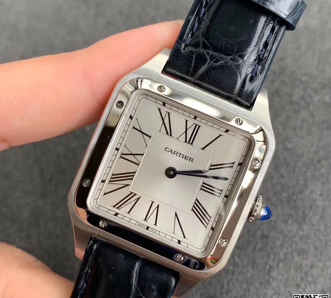 Cartier Santos WSSA0022 Men Watches 1:1 Best Edition Replica Watch Black Strap