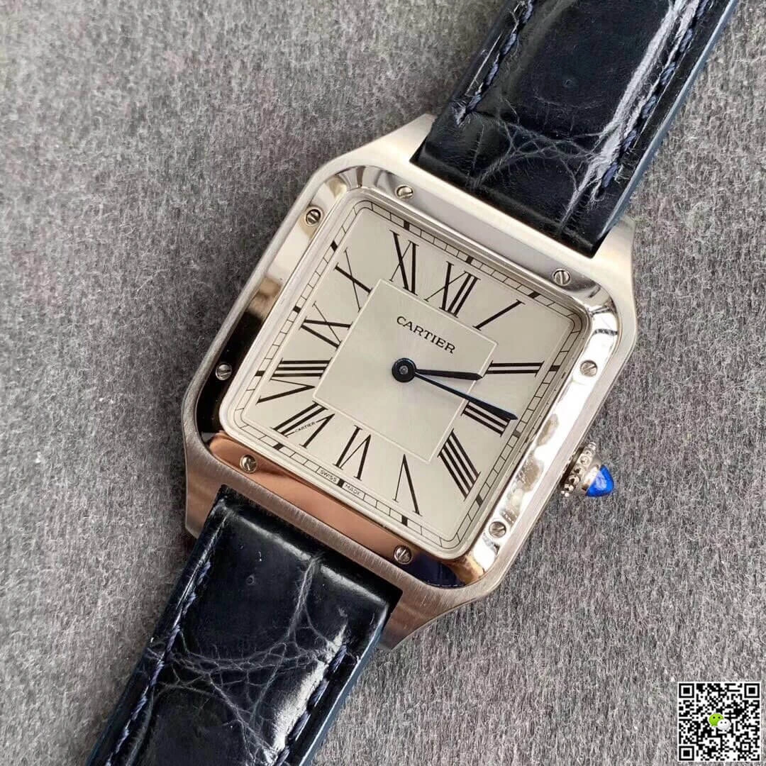 Cartier Santos WSSA0022 Men Watches 1:1 Best Edition Replica Watch Black Strap