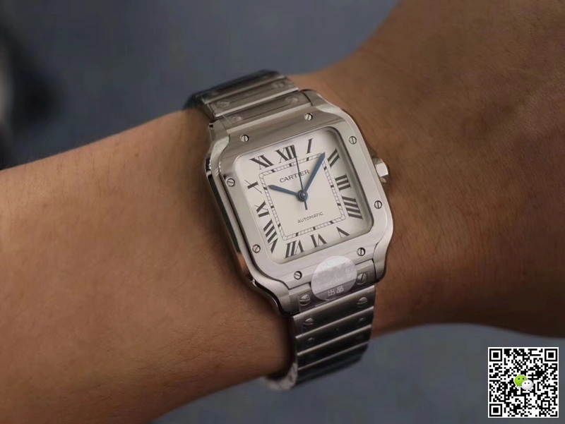 Cartier Santos WSSA0029 BV Factory 1:1 Best Edition Replica Watch White Dial