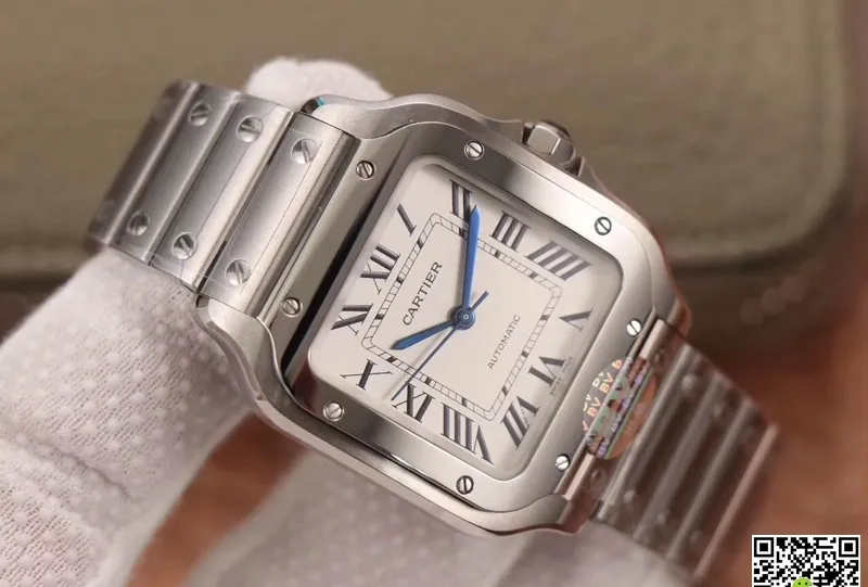Cartier Santos WSSA0029 BV Factory 1:1 Best Edition Replica Watch White Dial
