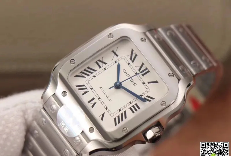Cartier Santos WSSA0029 BV Factory 1:1 Best Edition Replica Watch White Dial