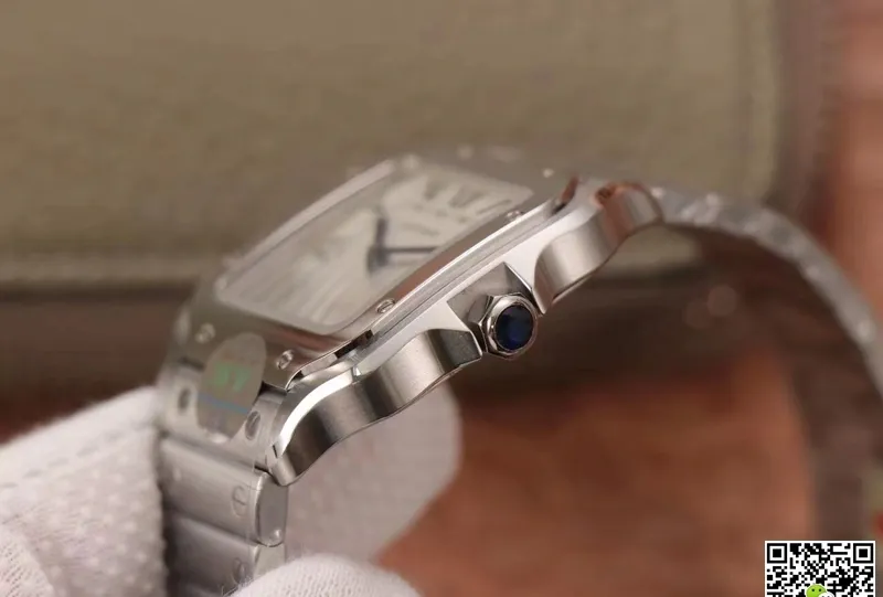 Cartier Santos WSSA0029 BV Factory 1:1 Best Edition Replica Watch White Dial