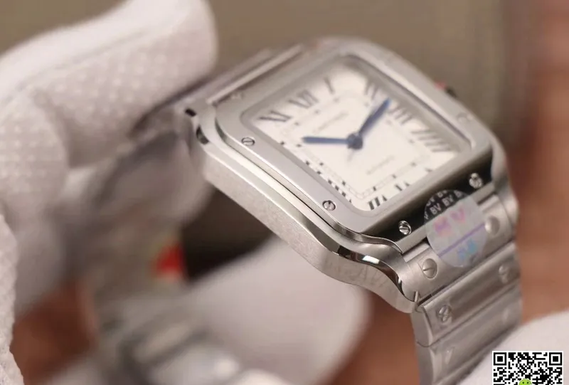 Cartier Santos WSSA0029 BV Factory 1:1 Best Edition Replica Watch White Dial