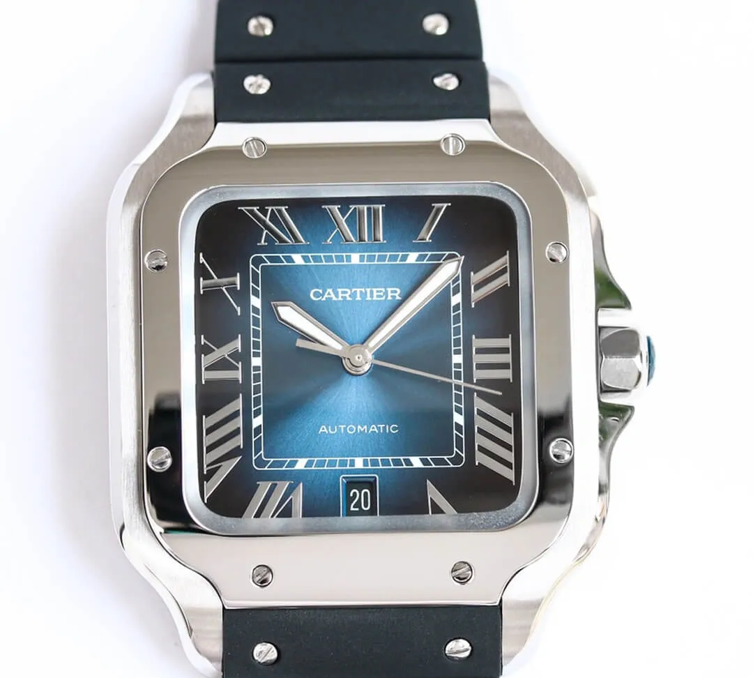 Cartier Santos WSSA0030 GF Factory 1:1 Best Edition Replica Watch V2 Silver Case