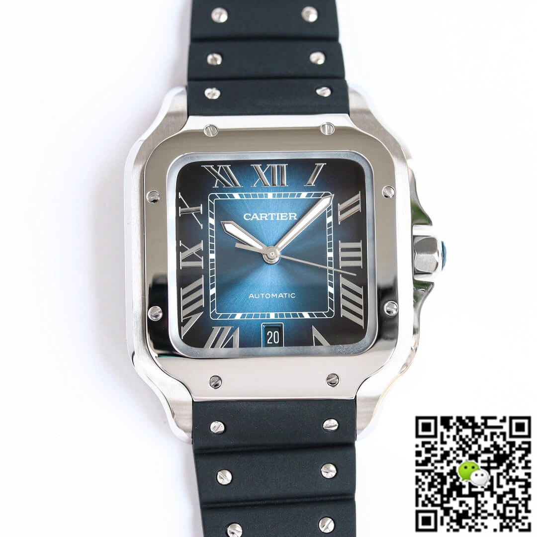 Cartier Santos WSSA0030 GF Factory 1:1 Best Edition Replica Watch V2 Silver Case